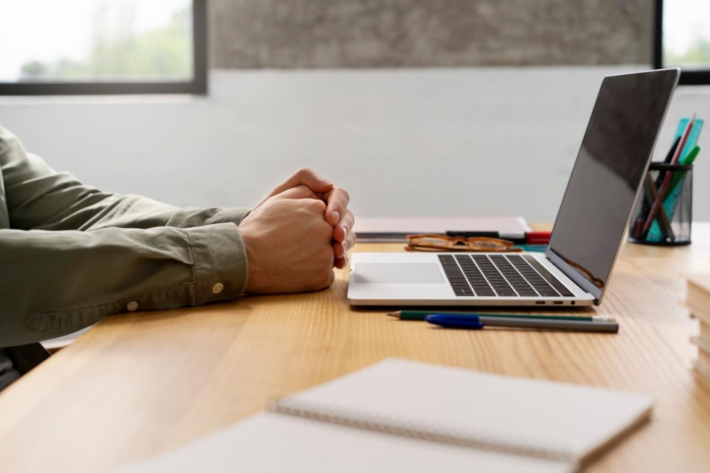 Professional business negotiation training session in progress